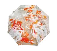 Animales De Afortunado Calamar Chino Paraguas Plegable Automático Paraguas de Viaje Mujer Niño Niña Protección UV Resistencia Viento Impermeable