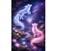 Animales de Anime de fantasía Puzle de 300 Piezas 40x28 cm - Rompecabezas DIY Pintura, Entretenimiento Creativo Adultos Mayores de 14 años Decoración del Hogar