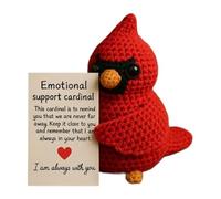 Animales De Crochet - Decoración De Aves Inspirador Para El Hogar | Figuras De Hechas A Mano Con Tarjeta, Decoración De Animales De Crochet Suave, Para Estudio, Dormitorio, Escritorio, Mesa, Coci