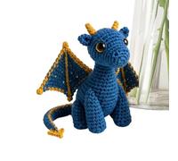 Animales de Crochet Inspirador Muñeca Dragón De Bolsillo De Con Tarjeta | Muñeca De Crochet Para Colegas Maestro Estudiante Adolescentes Hombres Mujeres En Y Casa