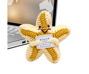 Animales De Ganchillo Positivo - Soporte De Peluche Hecho A Mano | Pelugacinete Estrellas De Estrellas | Portales Positivos Juguete Inspirador Suave De Punto Para La Escuela Para Niños De Complea