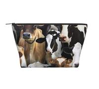 Animales De Granja Vacas Lecheras Vaca, Bolsa de artículos de tocador Bolsa de Maquillaje Bolsa de cosméticos Bolsa de artículos de tocador de Viaje portátil