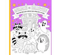Animales de Halloween - Divertido Libro para Colorear para Niños de 4 a 8 Años: Diseños sencillos y bonitos, atrevidos y únicos
