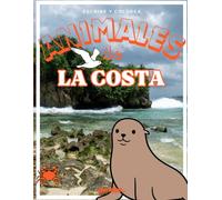 Animales de la costa- Libro de colorear para niños: Dibujos fáciles y divertidos de rayas, gaviotas, focas y más | Para niños de 3 a 7 años