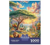Animales de la Sabana Africana Puzzle 1000 Piezas para La Familia-Rompecabezas Difícil, Apto para Adultos Y Adolescentes A Partir De 14 Años 70x50cm/1000pcs