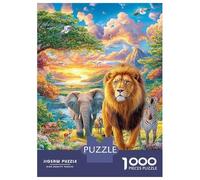 Animales de la Sabana Africana Puzzle 1000 Piezas para La Familia-Rompecabezas Difícil, Apto para Adultos Y Adolescentes A Partir De 14 Años 70x50cm/1000pcs