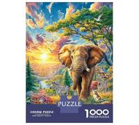Animales de la Sabana Africana Puzzle 1000 Piezas para La Familia-Rompecabezas Difícil, Apto para Adultos Y Adolescentes A Partir De 14 Años 70x50cm/1000pcs