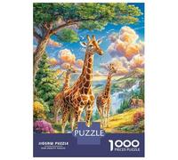 Animales de la Sabana Africana Puzzle 1000 Piezas para La Familia-Rompecabezas Difícil, Apto para Adultos Y Adolescentes A Partir De 14 Años 52x38cm/1000pcs