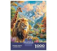 Animales de la Sabana Africana Puzzle 1000 Piezas para La Familia-Rompecabezas Difícil, Apto para Adultos Y Adolescentes A Partir De 14 Años 70x50cm/1000pcs