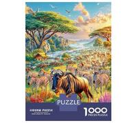 Animales de la Sabana Africana Puzzle 1000 Piezas para La Familia-Rompecabezas Difícil, Apto para Adultos Y Adolescentes A Partir De 14 Años 70x50cm/1000pcs