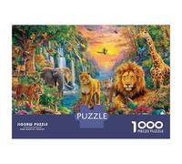 Animales de la Sabana Africana Puzzle 1000 Piezas para La Familia-Rompecabezas Difícil, Apto para Adultos Y Adolescentes A Partir De 14 Años 52x38cm/1000pcs