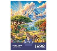 Animales de la Sabana Africana Puzzle 1000 Piezas para La Familia-Rompecabezas Difícil, Apto para Adultos Y Adolescentes A Partir De 14 Años 70x50cm/1000pcs