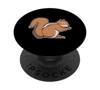 Animales de la Selva Tropical - Ardilla PopSockets PopGrip Adhesivo