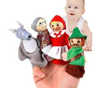 Animales De Marionetas Para Dedos - Peluches Para Contar Historias Y Aprender | Minifiguras De Ayuda Para El Aprendizaje De La Hora Del Cuento | Recuerdo Ideal Para Cumpleaños Infantiles, Juegos De Ro