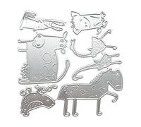Animales de metal cortadores plantillas de morir para scrapbooking tarjetas de papel decorativas en relieve plantillas de troquelado decorativas para la fabricación de tarjetas