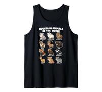 Animales De Montaña Lindo Gráfico De Dibujos Animados Arte Camiseta sin Mangas