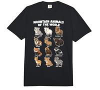 Animales De Montaña Lindo Gráfico De Dibujos Animados Arte Comfort Colors Adult Heavyweight T-Shirt