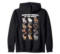 Animales De Montaña Lindo Gráfico De Dibujos Animados Arte Sudadera con Capucha