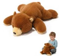 Animales De Peluche con Peso para Niños Y Adultos, Oso De Peluche Panda, Juguetes De Peluche De Dinosaurio, Almohada para Aliviar La Ansiedad Y Apoyar El Sueño Brown Bear 65cm