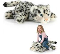 Animales De Peluche con Peso para Niños Y Adultos, Oso De Peluche Panda, Juguetes De Peluche De Dinosaurio, Almohada para Aliviar La Ansiedad Y Apoyar El Sueño Snow Leopard 30cm