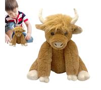 Animales de Peluche de, Animales de Peluche de de Las Tierras Altas, Peluche de Escocesa de Highland de 10 Pulgadas, Peluche de Marrón, Ganado Highland de Buenas Noches, Animal de