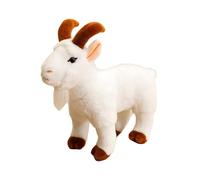 Animales De Peluche De Cabra - Juguete De Figura Suave Realista Y Lindo | Muñeco de Simulación de Cabrito Bebé - para Chicos, Chicas, Hombres, Mujeres, Adultos, Pequeños, y Niños de Granja