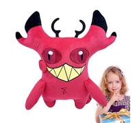 Animales de peluche de gato maldito - juguete de peluche espeluznante para decoración de dormitorio de niños, comodidad para acurrucarse, tela de poliéster con bordado de cara distorsionada