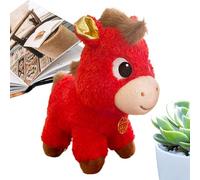 Animales De Peluche Para Niñas | Muñeca Mascota Suave De La Suerte Para Año Nuevo | 2026 Caballo De Peluche - Para Niños Adultos Cumpleaños Halloween Navidad Fiesta Rellenos Para Medias Mesita De Noch