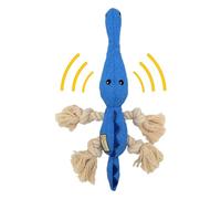 Animales de peluche para perros Mastice el juguete, el juguete para perros chirriante, Soundy Sound Animal Shape Rope Rope Rope Rope, Charretando el perro interactivo de masa de masa para la dentición