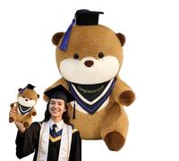 Animales de peluche, peluches de peluche - Cartoon nutrias abrazando la decoración | Animal de graduación de felpa realista con graduados Diploma de sombrero para la fiesta Valentín Decoración navideñ
