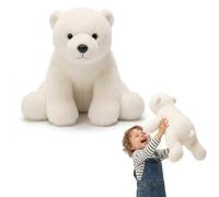 Animales De Peluche Ponderados para Niños Y Adultos, Panda Dinosaurio Teddy Juguetes De Peluche, Almohada Suave para Abrazar para Alivio De La Ansiedad, Relajación Y Apoyo para Dormir Polar Bear 65cm