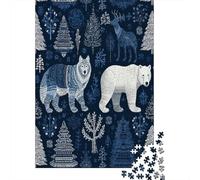 Animales del Bosque, Estilo noruegoRompecabezas De 1000 Piezas para Adultos, Juegos Educativos38x26cm/1000pcs