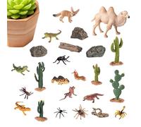 Animales Del Desierto 24 Piezas Manualidades Plantas Set Juego