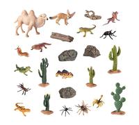 Animales del Desierto en Miniatura 24 Piezas Manualidades Plantas Set Juego