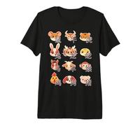 Animales del Zodíaco Chino Lindo Kawaii Año Nuevo Chino Camiseta Premium