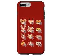 Animales del Zodíaco Chino Lindo Kawaii Año Nuevo Chino Carcasa para iPhone 7 Plus/8 Plus