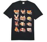 Animales del Zodíaco Chino Lindo Kawaii Año Nuevo Chino Comfort Colors Adult Heavyweight T-Shirt