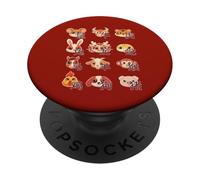 Animales del Zodíaco Chino Lindo Kawaii Año Nuevo Chino PopSockets PopGrip Adhesivo