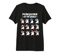 Animales Divertidos Gráfico Pingüinos del Mundo Amante De Los Camiseta Premium