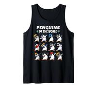Animales Divertidos Gráfico Pingüinos del Mundo Amante De Los Camiseta sin Mangas
