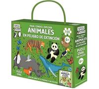 ANIMALES EN PELIGRO DE EXTINCION PUZLE 100 (Viaja, conoce, explora - Mini)