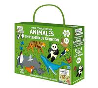 ANIMALES EN PELIGRO DE EXTINCION PUZLE 100 (Viaja explora mini)