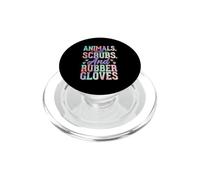Animales Exfoliantes Y Guantes De Goma Vet Tech PopSockets PopGrip para MagSafe