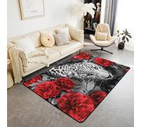 Animales Flores Alfombra De Dormitorio Suave Impresa En 3D 60 X 120 Cm - Alfombra De Pelo Corto Antideslizante - Felpudo Para Decoración Del Hogar - Lavable - Antimanchas, No Se Despren /2832100434486