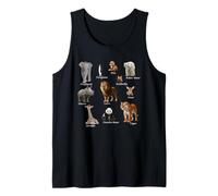 Animales Fox León Tigre Oso Polar Jirafa Mariposa Elefante Camiseta sin Mangas