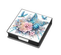 Animales Gema de cuero Arte Sticky Note Sporter Pintura Gema Memo Pader Kit Mosaic Kit Mosaico Post It Dispenser Diamond Art Box con 160 hojas de papel para adultos principiantes