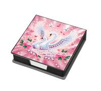 Animales Gema de cuero Arte Sticky Note Sporter Pintura Gema Memo Pader Kit Mosaic Kit Mosaico Post It Dispenser Diamond Art Box con 160 hojas de papel para adultos principiantes