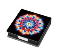 Animales Gema de cuero Arte Sticky Note Sporter Pintura Gema Memo Pader Kit Mosaic Kit Mosaico Post It Dispenser Diamond Art Box con 160 hojas de papel para adultos principiantes
