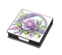 Animales Gema de cuero Arte Sticky Note Sporter Pintura Gema Memo Pader Kit Mosaic Kit Mosaico Post It Dispenser Diamond Art Box con 160 hojas de papel para adultos principiantes