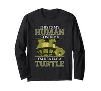 Animales Graciosos Tortugas Humor This Is My Human Costume Turtle Manga Larga